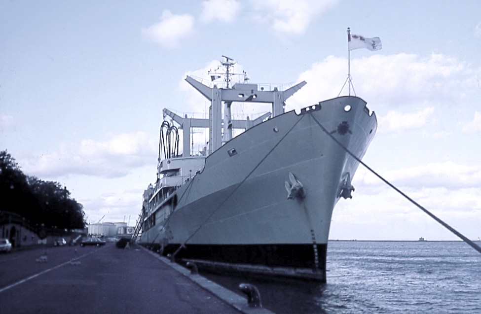 Royal Canadian Navy : HMCS Provider in Copenhagen.