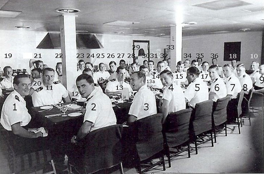 Royal Canadian Navy : HMCS Bonaventure, 1968, vs880 mess dinner.