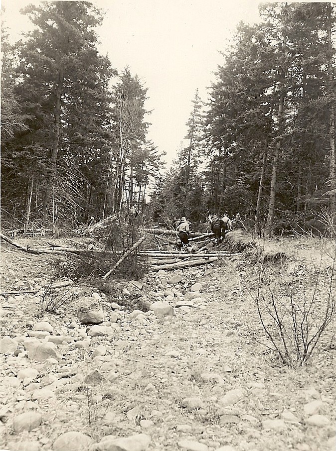 Royal Canadian Navy : HMCS Cornwallis : assault course, 1960.