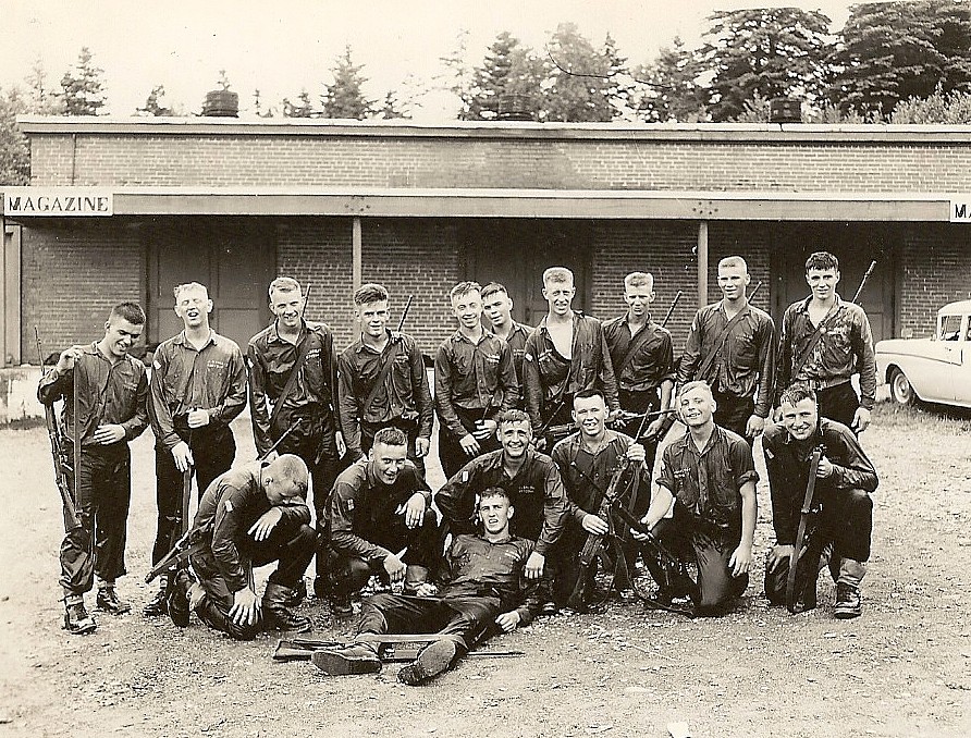 Royal Canadian Navy : HMCS Cornwallis : assault course, 1960.