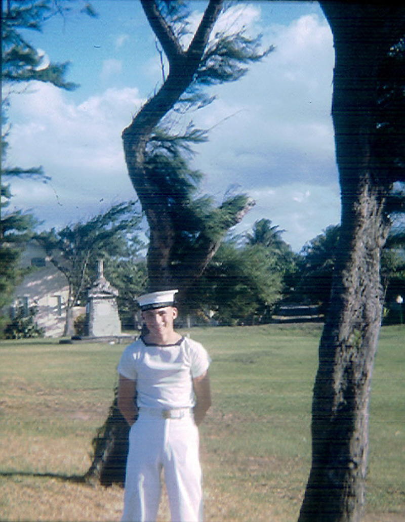 Kenneth Boatwright ashore in San Juan, Puerto Rico.
