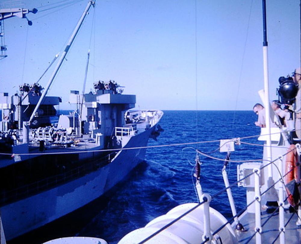 refueling at sea.