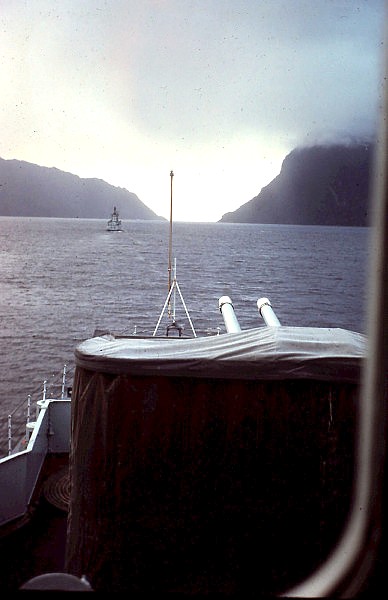 Royal Canadian Navy : H.M.C.S. Ste Therese in the Queen Charlotte Islands.