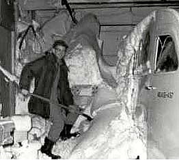 Alert Bay shovelling snow