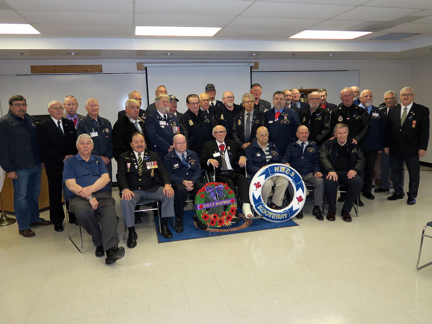 Survivors of HMCS Kootenay disaster, reunion, 2018