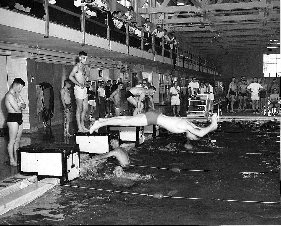 HMCS Cornwallis, Swimming, 1960