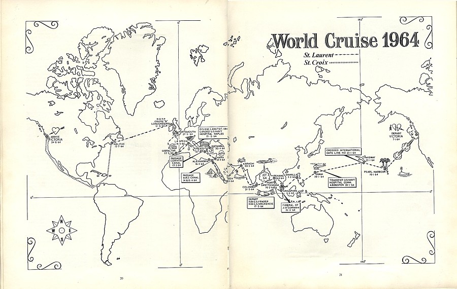 Royal Canadian Navy : JETEX World Cruise, 1964.