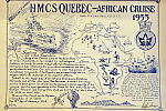 HMCS Quebec equator-crossing certificate, 1955