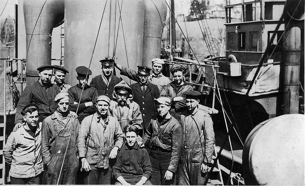 Crew members of unknown ship.