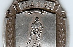 HMCS Cornwallis silver hockey medal, thumbnail