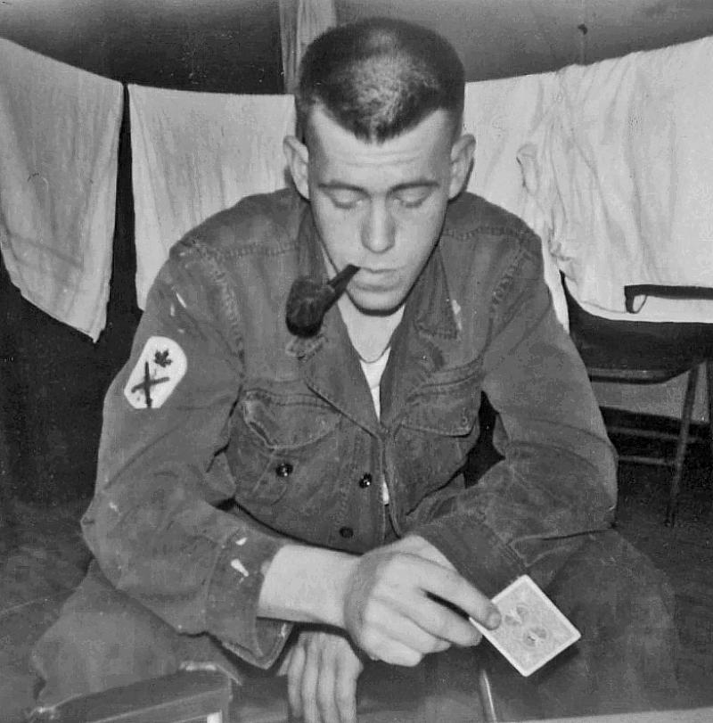 Playing cards in Skeena messdeck