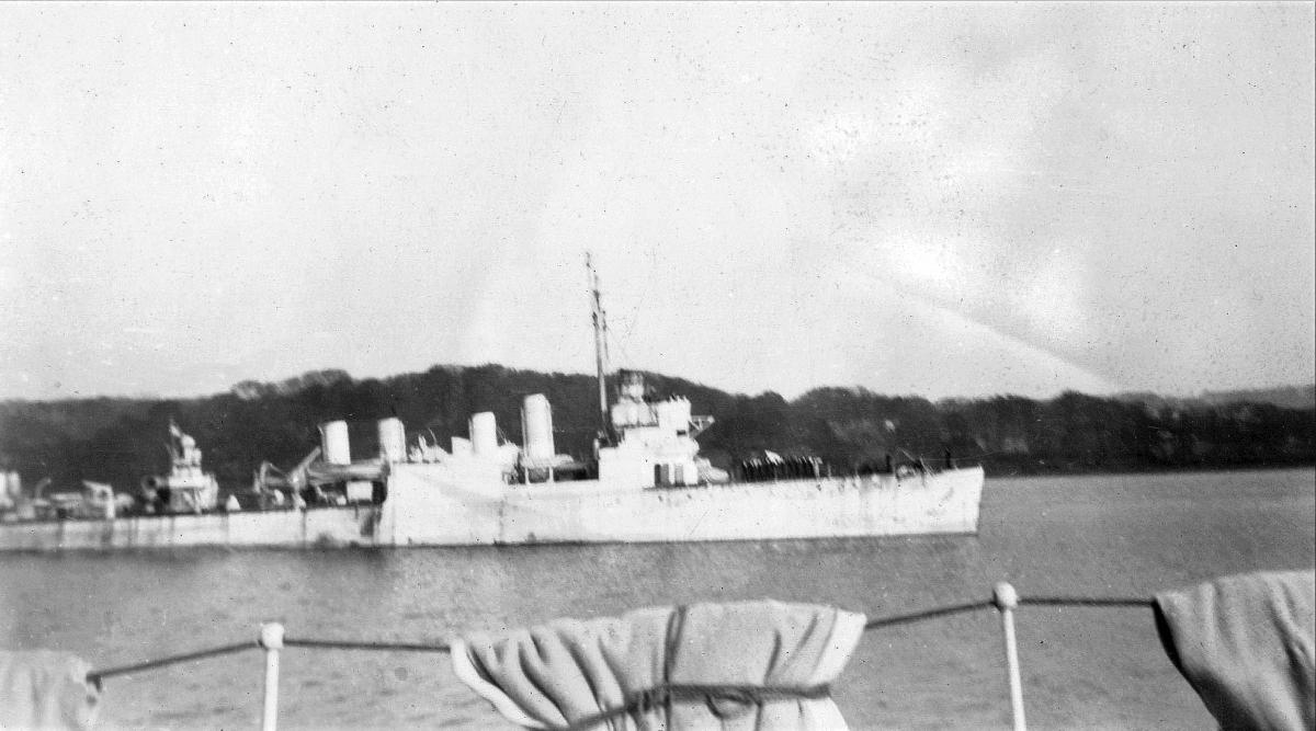 HMCS St Francis entering harbour