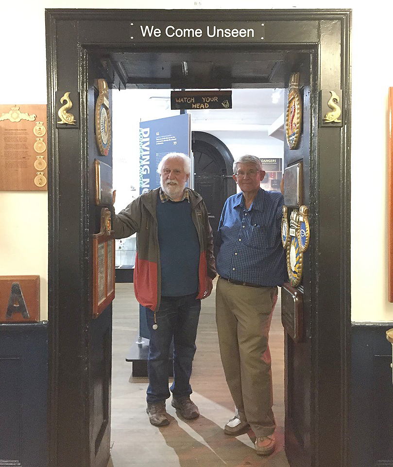 Gordon Hunter and Brian Lapierre at the Halifax Naval Museum