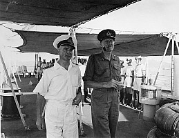 HMCS Ontario anchored in Hong Kong