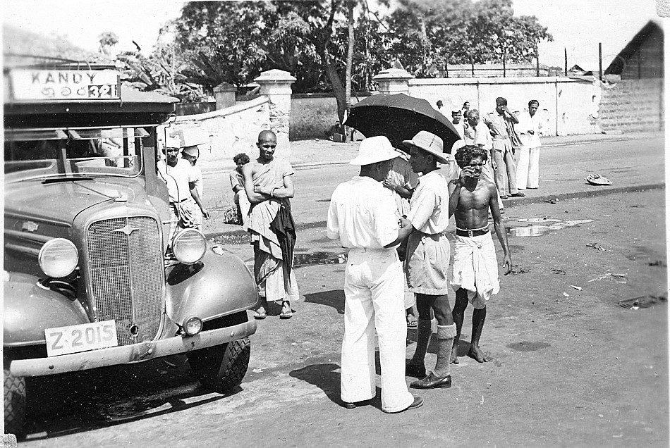 Sri Lanka, Ceylon, Kandy bus, 1945.