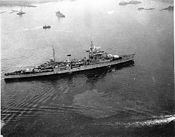 HMCS Ontario approaching Esquimalt