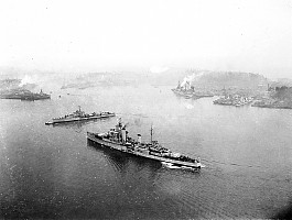 HMCS Ontario approaching Esquimalt