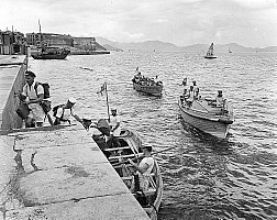 Landing party in Hong Kong