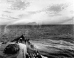 Gibraltar from HMCS Ontario
