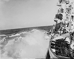 HMCS Ontario at sea