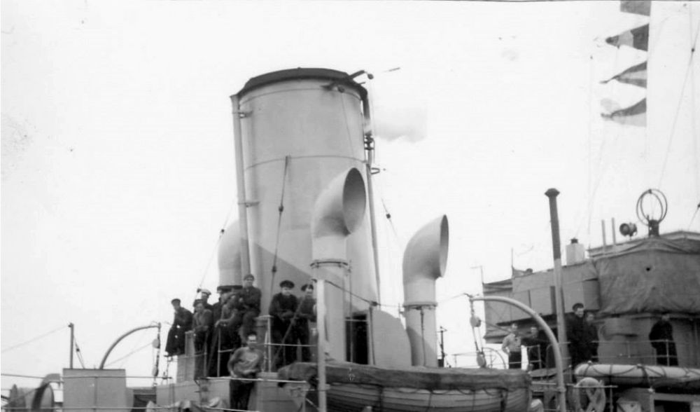 probably on HMCS Cobalt.