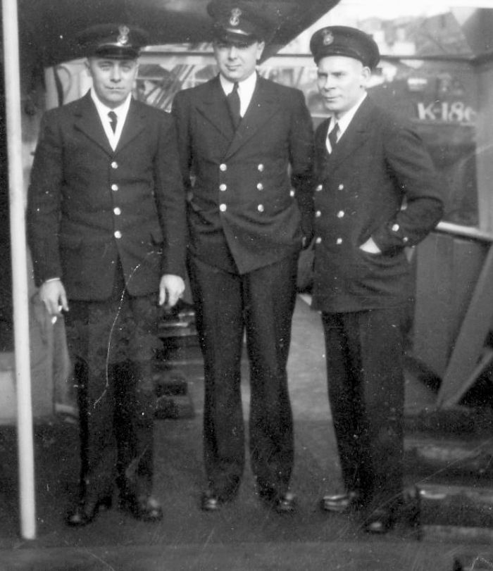 Three Petty Officers, with Bill Killam.