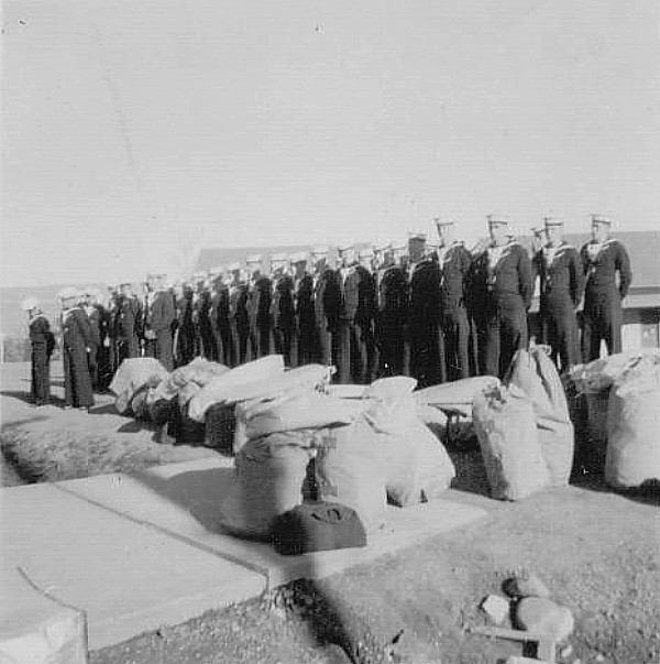Royal Canadian Navy : HMCS Cornwallis, men in Terra Nova Division, 1959.