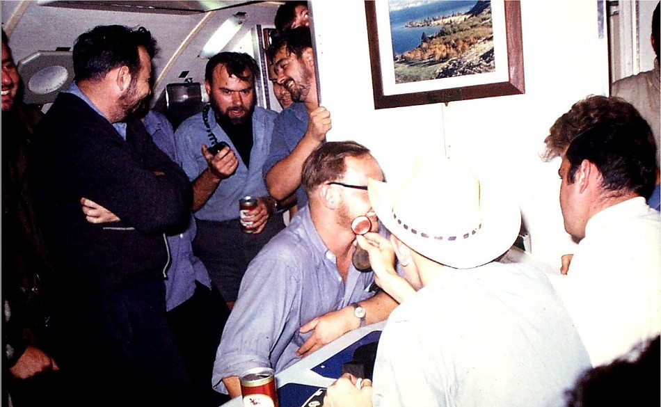 Royal Canadian Navy : HMCS Okenagan beard contest.