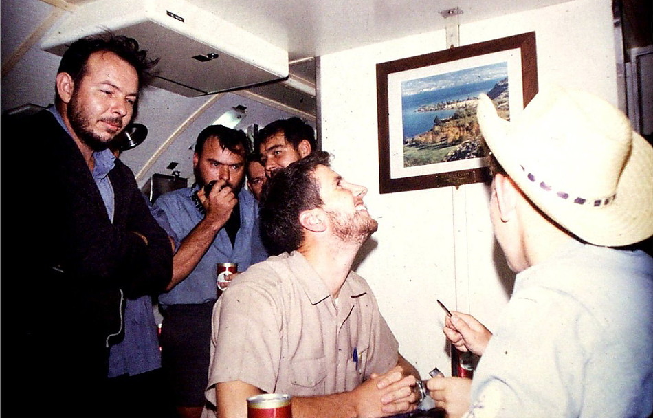Royal Canadian Navy : HMCS Okenagan beard contest.