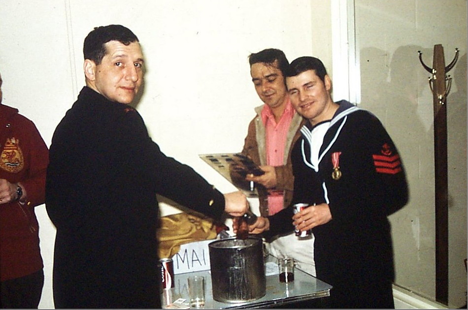 Royal Canadian Navy : HMCS Okanagan, Last Rum issue, March 31, 1972.