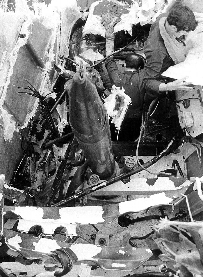 Royal Canadian Navy : Damage to HMCS Okanagan, 1973.