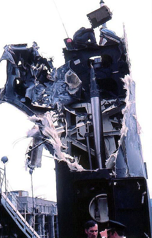 Royal Canadian Navy : Damage to HMCS Okanagan, 1973.