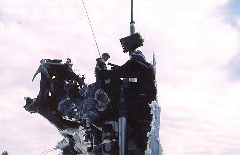 Royal Canadian Navy : Damage to HMCS Okanagan, 1973.