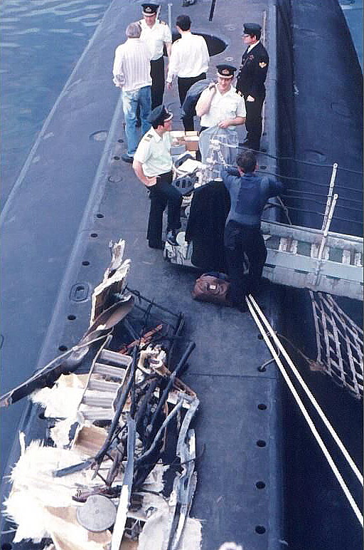 Royal Canadian Navy : Damage to HMCS Okanagan, 1973.