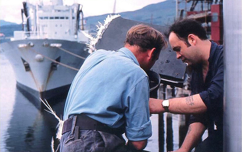 Royal Canadian Navy : Damage to HMCS Okanagan, 1973.
