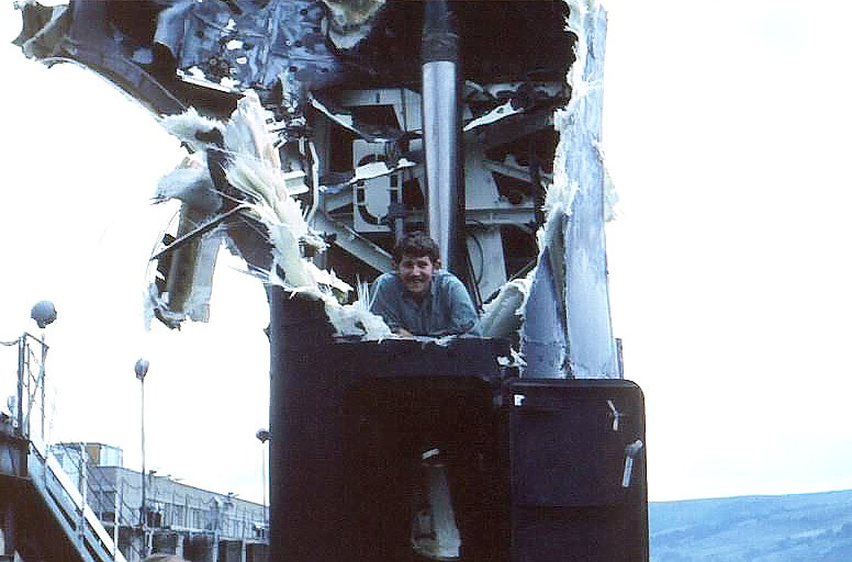 Royal Canadian Navy : Damage to HMCS Okanagan, 1973.