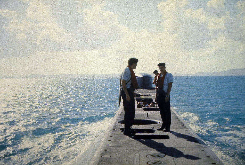 Departing Roosevelt Roads, P.R., Feb., 1974.
