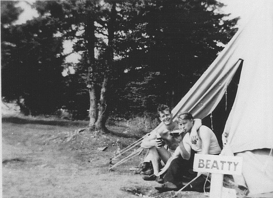 Corvette rest camp beer tent in Newfoundland, 1941.