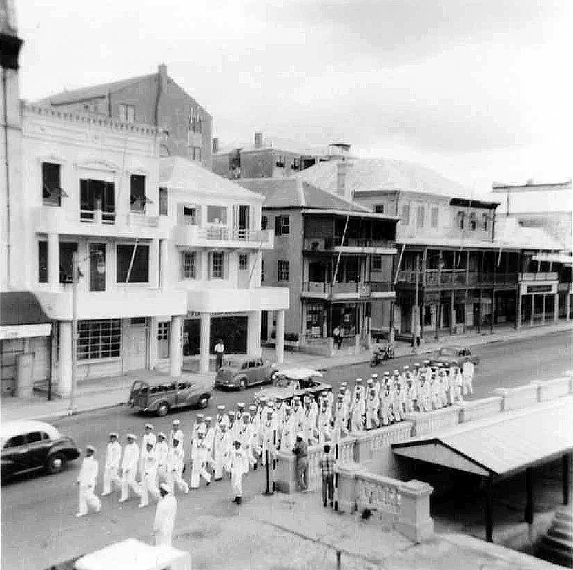 Church Parade in Hamilton, Bermuda.