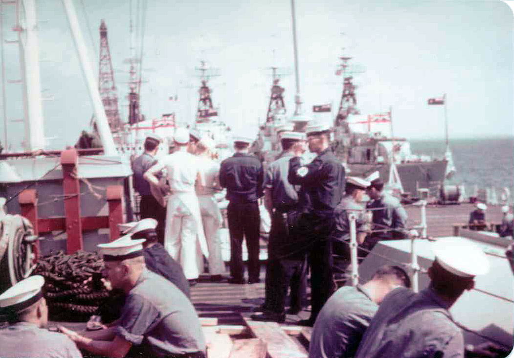 Tot time on HMCS Restigouche.