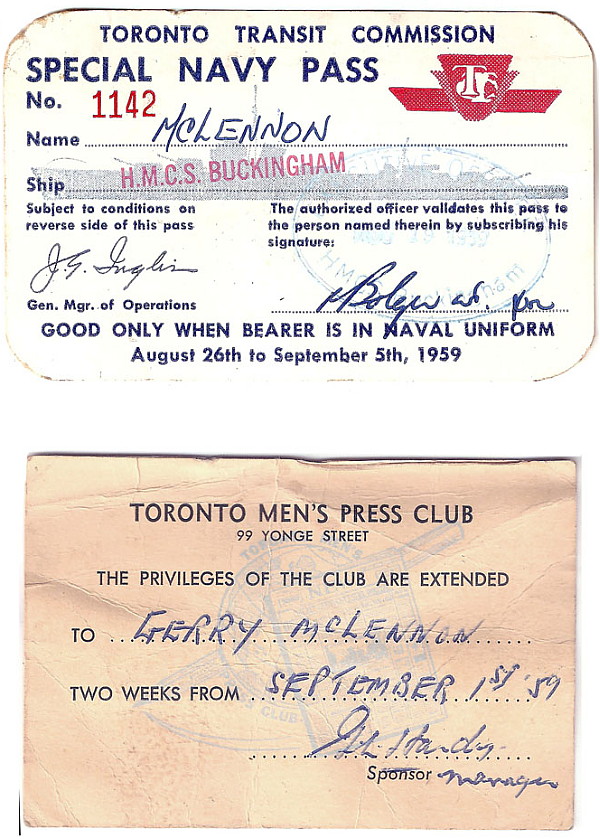 Royal Canadian Navy : HMCS Buckingham, 1959