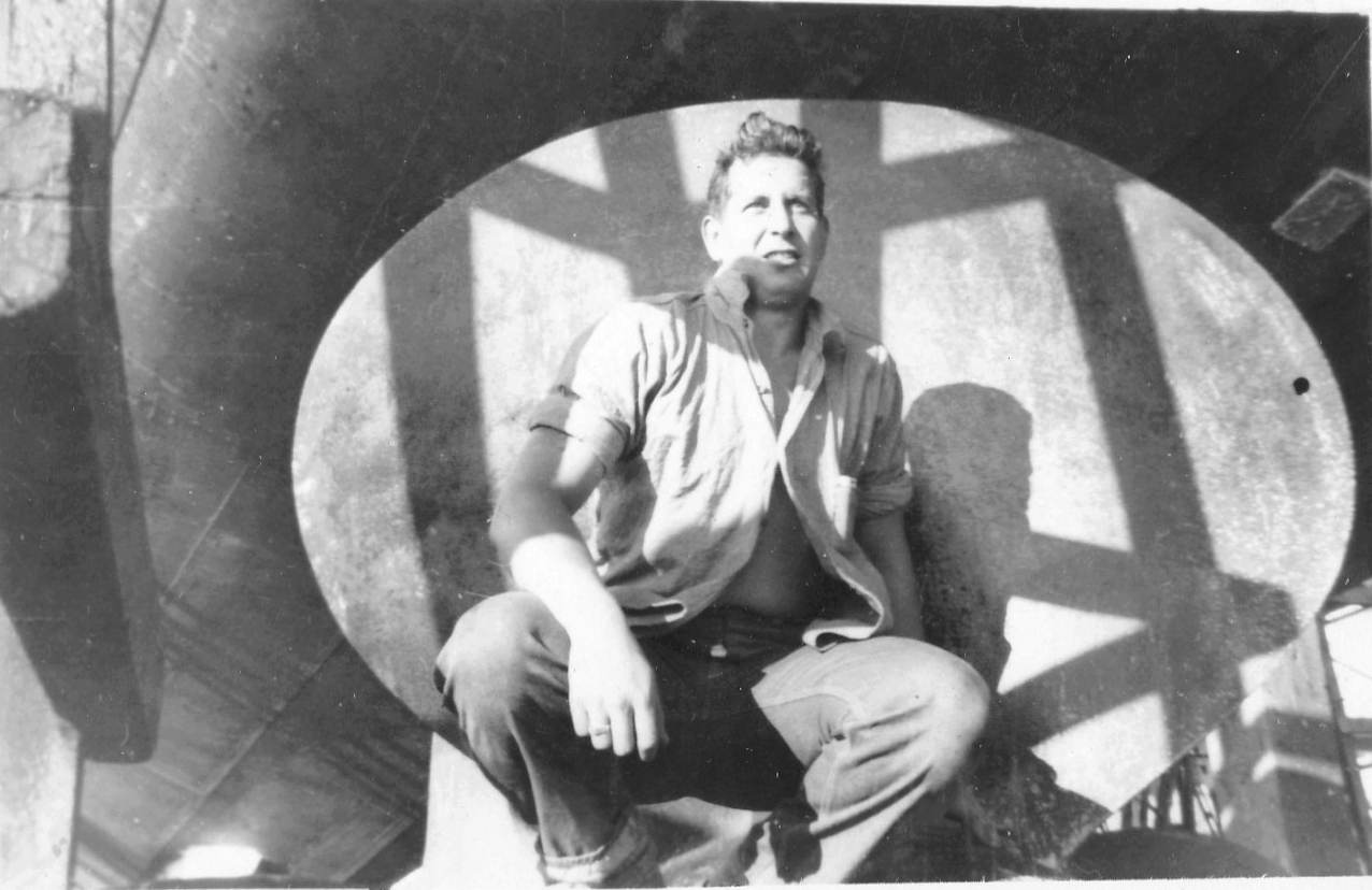 Guy Bourke on propeller.