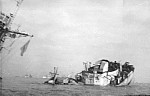 HMS Swift sinks after hitting a mine, 1944