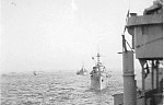 Unknown ships at anchor