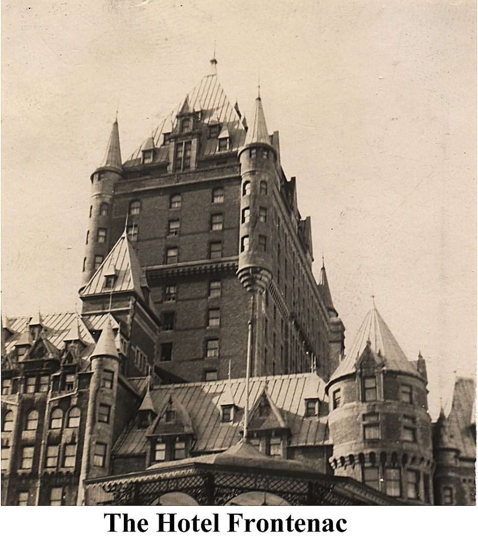 The Hotel Frontenac in Quebec City, 1944.