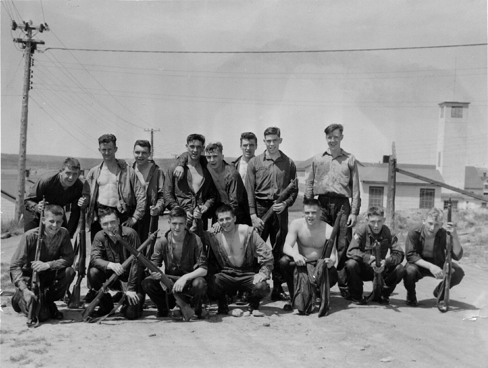 HMCS Cornwallis, Assault Course, June 1955