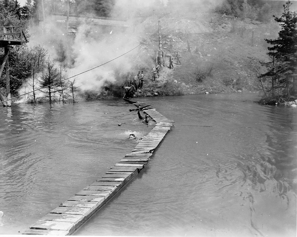 HMCS Cornwallis, Assault Course, June 1955