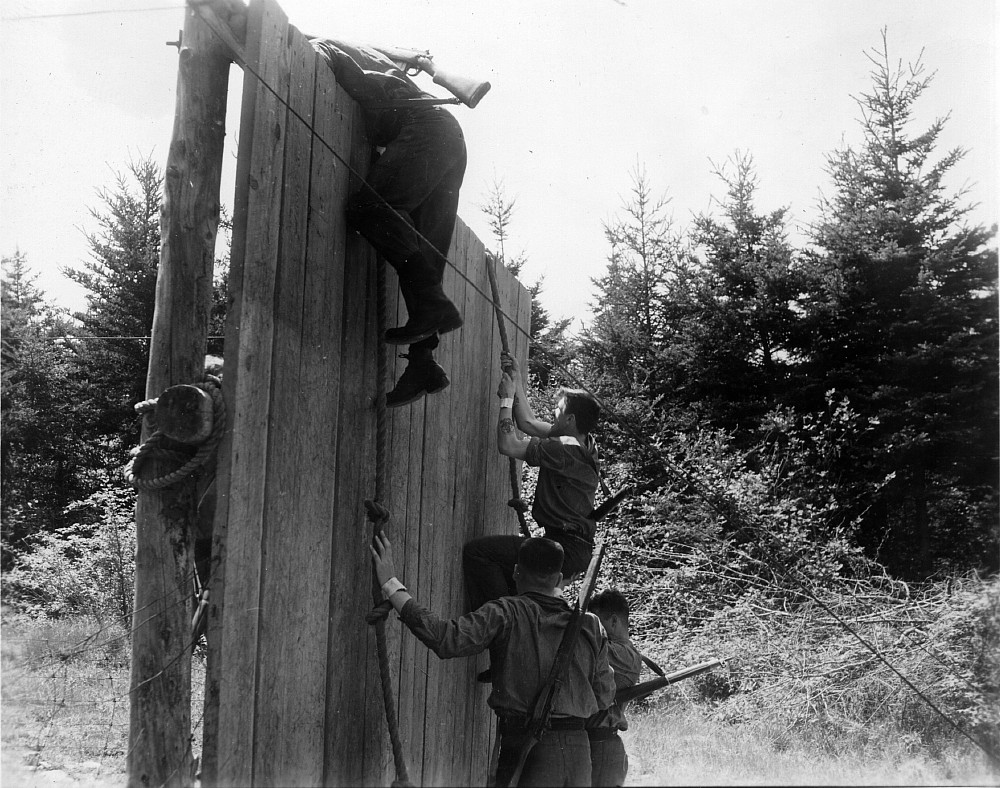 HMCS Cornwallis, Assault Course, June 1955