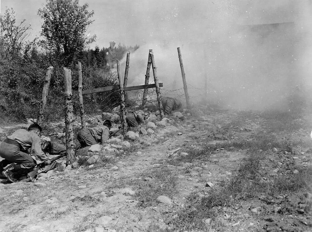 HMCS Cornwallis, Assault Course, June 1955