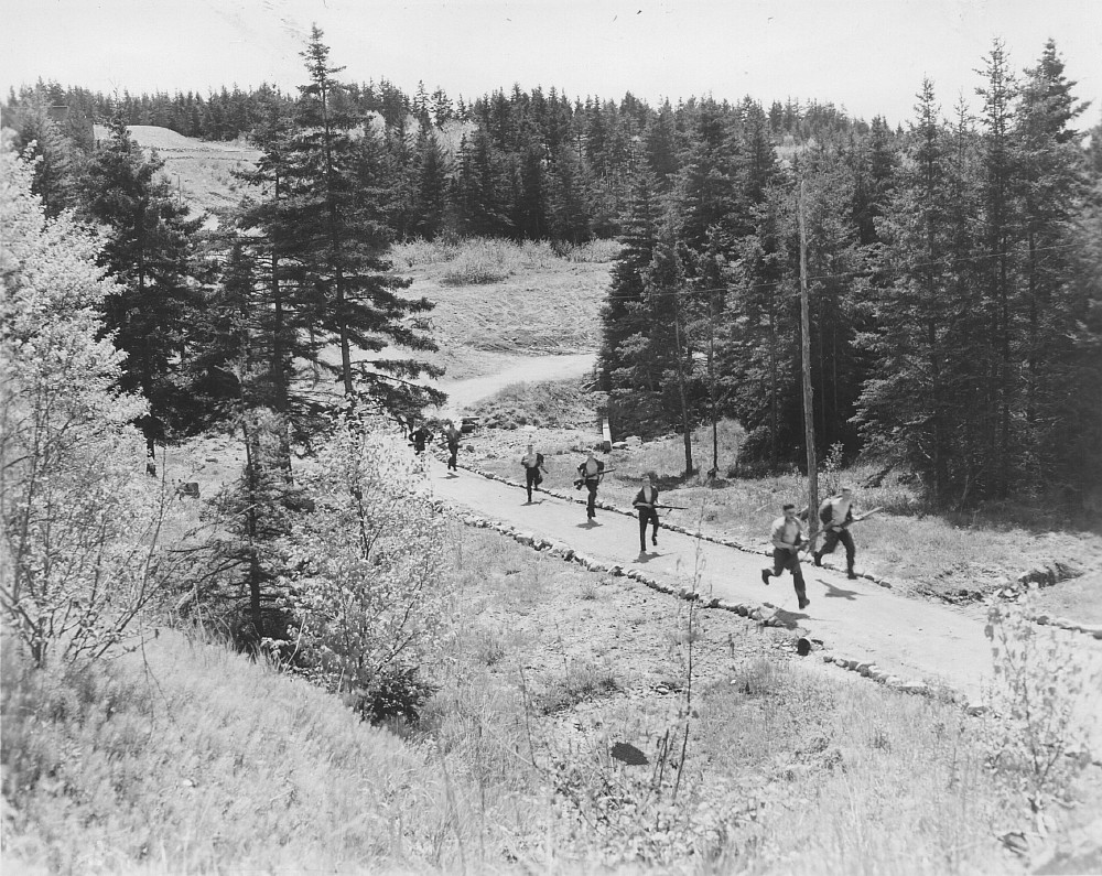 HMCS Cornwallis, Assault Course, June 1955